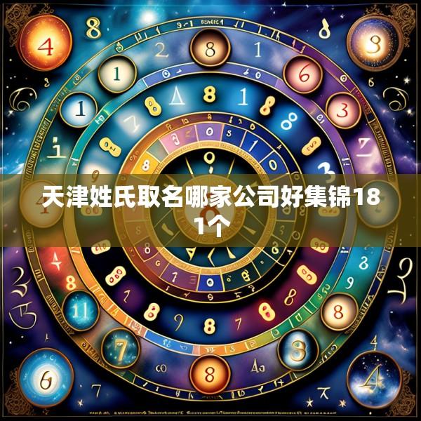 天津姓氏取名哪家公司好集锦181个