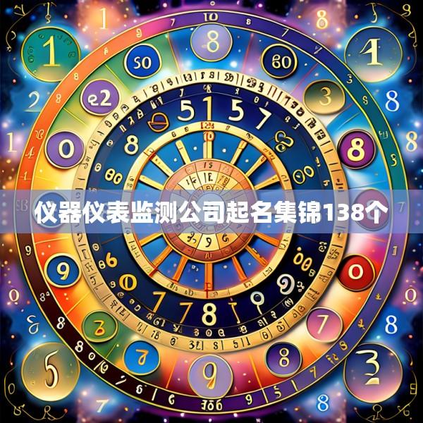 仪器仪表监测公司起名集锦138个