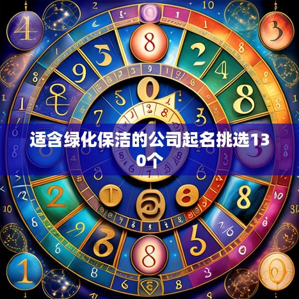 适含绿化保洁的公司起名挑选130个