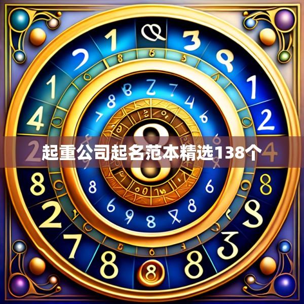 起重公司起名范本精选138个