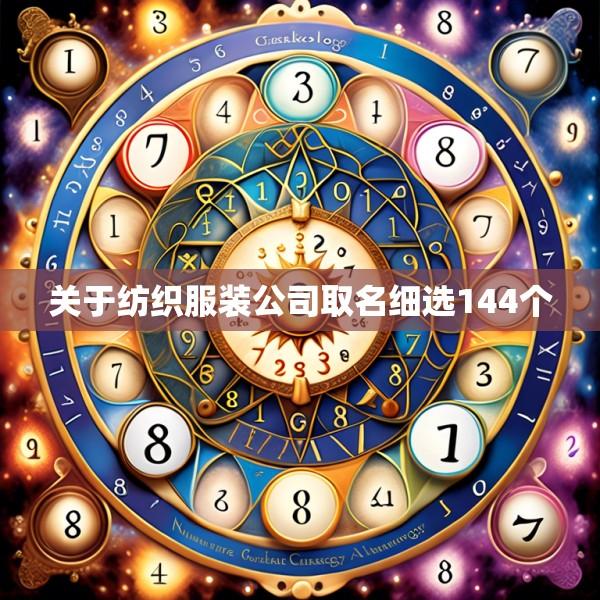 关于纺织服装公司取名细选144个